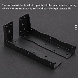 Heavy-Duty <span class=keywords><strong>Single</strong></span>-Side góc bên phải khung thép đen Kệ <span class=keywords><strong>L</strong></span> khung cho đồ nội thất phần cứng <span class=keywords><strong>Single</strong></span> Side hỗ trợ - Product Image 4