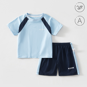 Vêtements d'été pour bébés garçons Guai, 0-3 ans, shorts à manches courtes, 2 pièces, tenue décontractée pour le sport en plein air, vêtements doux et respirants pour tout-petits - Product Image 3