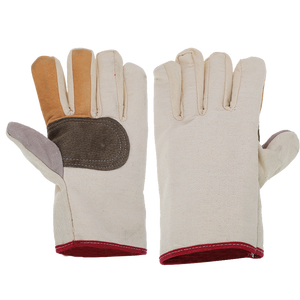 Guantes de trabajo de cuero de soldadura de seguridad de trabajo manual de fábrica de China - Product Image 4