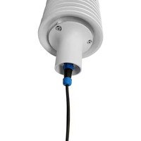 Stasiun cuaca suhu padat terintegrasi Modbus 0-5v pengukuran Output ultrasonik kecepatan angin dan Sensor arah