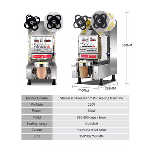 Macchina per sigillare la tazza di tè al latte perlato all'ingrosso di alta qualità/macchina per sigillare desktop tazza di tè boba/macchina per sigillare la tazza di plastica - Product Image 4