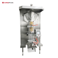 Machine d'emballage de nourriture eau boissons en sac électrique de 5kg emballage automatique de jus de fruit liquide emballage de pochette en film plastique scellant PLC