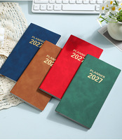 Agenda HBC 2027, carnet de notes personnalisé avec logo, couverture en cuir, organisateur hebdomadaire et mensuel, agenda pour le bureau, l'école, le journal, carnet de notes