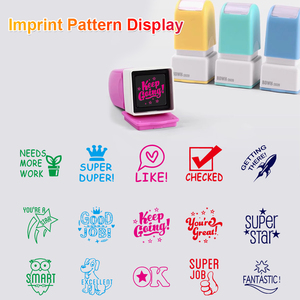 Sellos de Recompensa para Maestros, Sellos de Plástico para Uso en Oficina, Personalizados con Logotipo, 20x20mm, 36g, Modelo BD2020 - Product Image 5