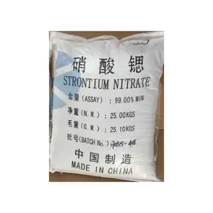 Nitrate de Strontium 99.0% min pour feux d'artifice production