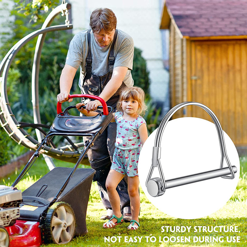 Masteelf 12pcs Wire Lock Pin Heavy Duty Safety Coupler Pin Shaft Locking Hitch Pin - View #5