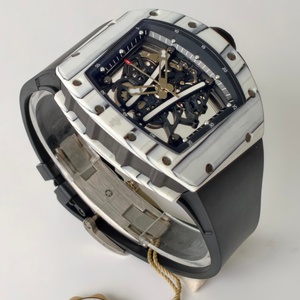 Reloj mecánico personalizado de alta gama UMI RM061 EMUL2 con movimiento Vaucher, esqueleto de carbono blanco. - Product Image 3