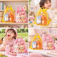 Sac à dos transparent personnalisé en PVC, petit format, étanche, pour l'été, la plage, le téléphone portable, les voyages, l'école, le rangement