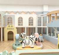 Aire de jeux intérieure sur le thème de la ville, personnalisée, élégante et douce pour les enfants, idéale pour les villas de villégiature et les parcs de vacances