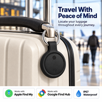 Localisateur de clés et traqueur de sac à main BLE, compatible avec Apple Find My et Google Find Hub, double système, étanche, balise de localisation Bluetooth