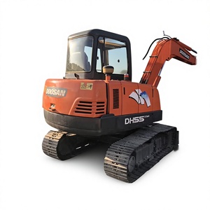 รถขุด Doosan DH55 มือสอง 6 ตัน พร้อมมอเตอร์ เครื่องยนต์ เกียร์ ปั๊ม รุ่นปี 2017 ความจุบุ้งกี๋ 0.3 คิวบิกเมตร ใช้งาน 0-2000 ชั่วโมง ขาย - Product Image 1