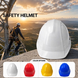 Casque de sécurité de protection ABS haute résistance personnalisé OEM de qualité supérieure avec suspension à 6 points pour chantier de construction routière - Product Image 1