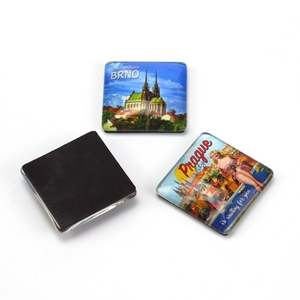 Imán de nevera con cúpula de cristal azul de 25 mm y 30 mm, personalizado para turismo urbano, de fabricante mayorista - Product Image 1