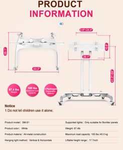 Estante de soporte de panel horizontal 660nm 850nm <span class=keywords><strong>para</strong></span> terapia de luz roja Estante de soporte vertical de cuerpo completo <span class=keywords><strong>para</strong></span> terapia de luz roja - Product Image 6