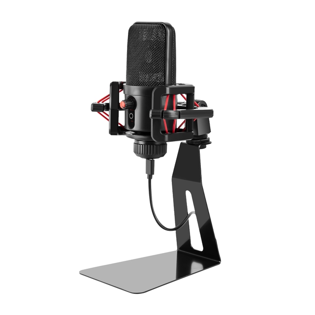 2024 USB Condenser Microphone Gaming Microphone for PC Computer Streaming Video Mic with Shock Stand