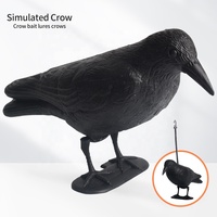 Cible animale 3D en PE, simulation de corbeau, pour entraînement au tir à l'arc, effaroucheur d'oiseaux, décoration de jardin, accessoires de tir à l'arc