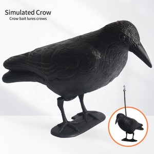 Simulación de cuervo 3D para tiro con arco, señuelo de entrenamiento de caza, disuasor de aves de PE, decoración de jardín, accesorios de tiro con arco - Product Image 6