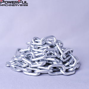 Cadena de Acero Galvanizado en Caliente de Alta Resistencia, Grado 43, 20Mn2, Aleación de Zinc Marina, Soldada, con Acabado Liso, Chapada en Hierro, 1/4-1/2 Pulgadas - Product Image 1