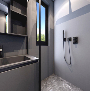 Hiện Đại Sẵn Sàng-to-Bán 20ft <span class=keywords><strong>40ft</strong></span> Prefab Vận Chuyển <span class=keywords><strong>Container</strong></span> Nhà Cho Khách Sạn Nhà Bánh Sandwich Bảng Điều Chỉnh Thép Nhà Bếp Phòng Tắm Bên Ngoài - Product Image 5