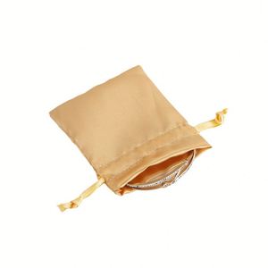 Bolsa de Satén de Seda con Logotipo Personalizado para Pelucas, Bolsa con Cordón para Guardar Ropa, Bolsa de Satén para Regalo, Reciclable - Product Image 2
