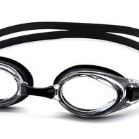 Lunettes de natation AF-5901 écologiques, légères, anti-buée, protection UV, sangle en silicone à ajustement rapide pour l'entraînement des adultes