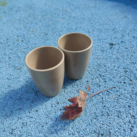 Petite tasse pour enfants avec poignée, réutilisable, en paille de blé, sans BPA, couleur personnalisée, compatible micro-ondes