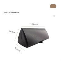 Étui à lunettes rectangulaire haut de gamme en cuir PU souple à motif uni, petit MOQ, emballage personnalisé avec logo