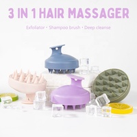 Brosse de Massage Capillaire Gloway TPR 8 Couleurs pour Shampooing, Masseur de Tête et Cuir Chevelu Anti-Pellicules et Croissance des Cheveux – Offre Spéciale Septembre à 0,19 $