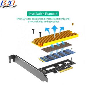 مبيع بالجملة من المصنع بطاقة محول محول PCI-E 4X إلى nff <span class=keywords><strong>M</strong></span>.2 Key-<span class=keywords><strong>M</strong></span> من من من مبيع بالجملة - Product Image 4