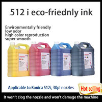 Encre d'impression numérique à base de solvant écologique Konica 512i 5000 ml pour imprimante jet d'encre, couleurs vives, certifiée MSDS