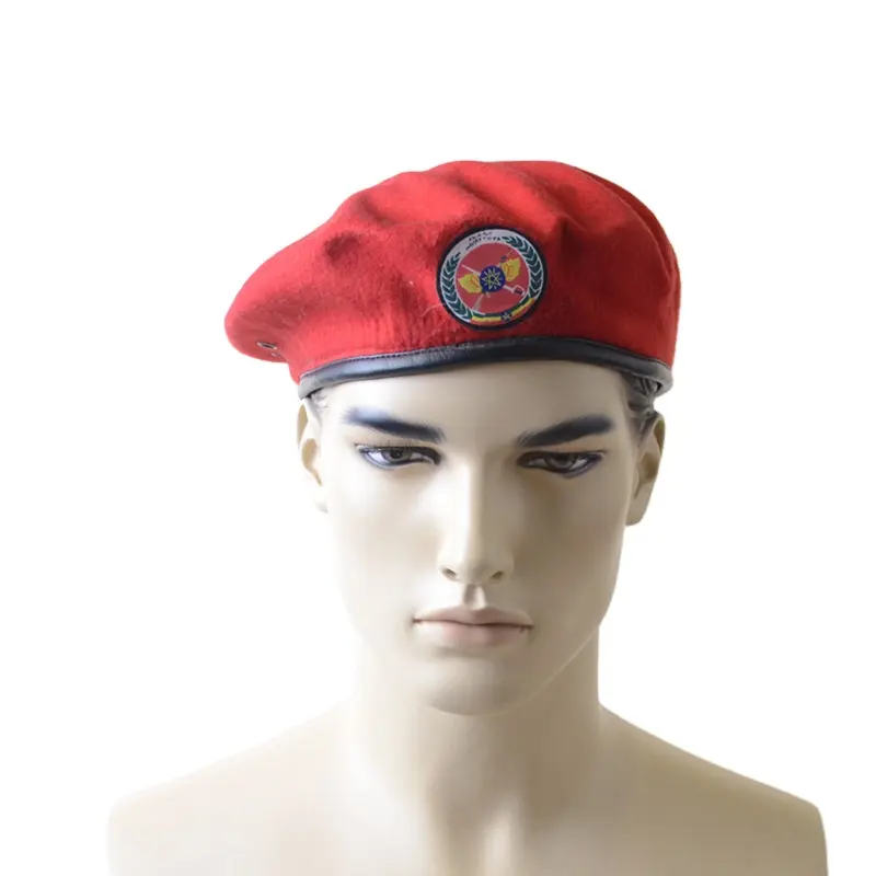 JinTeng Fábrica Diretamente Venda Personalização Fashion Group Combat Beret Alta Qualidade Imitação De Lã Student Training Hat Cap