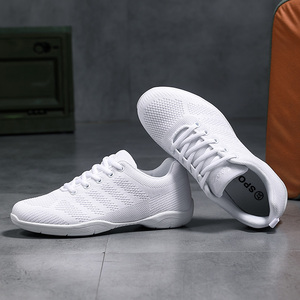 Training <strong>Shoe</strong> Girl's High Kick <strong>Cheerleading</strong> <strong>Shoes</strong> Latin Dance Breathable Cotton Fabric Rubber PU Cheer <strong>Shoes</strong> - Product Image 4