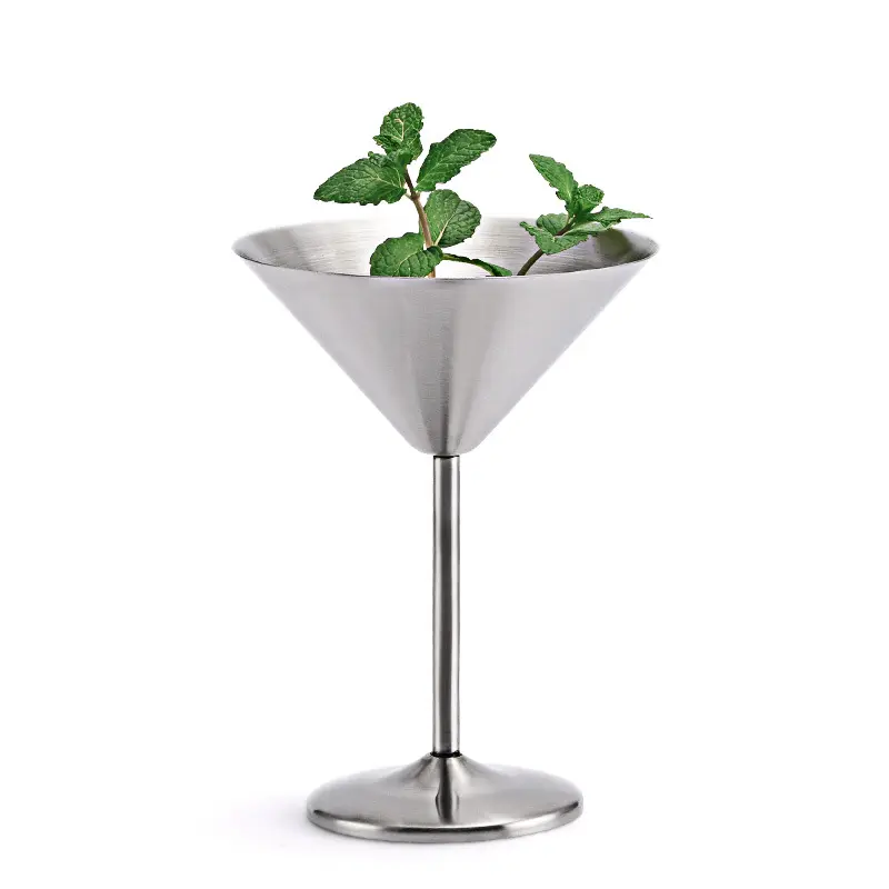 Cốc Cocktail Inox, Ly Martini Inox, Ly Cocktail Kim Loại 8 Oz