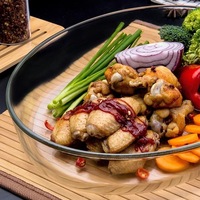 Nouveau ruban adhésif plat en borosilicate rond à chaud plat plat en verre transparent