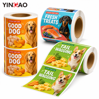 Autocollants personnalisés pour boîtes de nourriture pour chiens, étiquettes en vinyle découpées à la forme, résistantes à l'eau et à l'usure, pour boîtes de nourriture pour animaux et friandises pour chiens