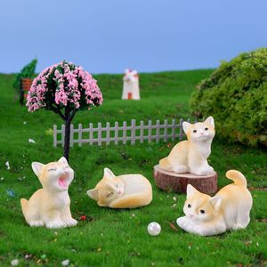 Cute Mini Resin <strong>Cat</strong> Ornaments Multiple Colors Small Sculptures for Home Decor Animal <strong>Figurines</strong> - Product Image 3