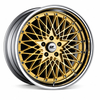 Jantes forgées sur mesure 18 19 20 pouces 5x112 5x120, finition dorée, design mesh, jantes profondes pour BMW Audi Volkswagen Mini Euro VIP Tuning Cars