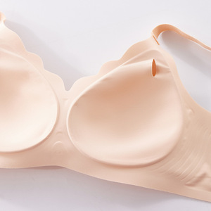 Soutien-gorge push-up sans couture en gel, style européen et américain, pour femme, maintien doux, bonnet 3/4, sans armatures, bretelles réglables, grandes tailles - Product Image 4