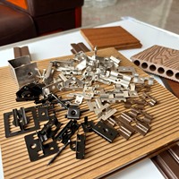 Clips d'accessoires en plastique WPC prix usine utilisés pour les clips de fixation cachés de terrasse WPC fixes Clic durable sol extérieur