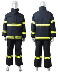Contoh dapat disesuaikan seragam pemadam kebakaran pakaian tahan api untuk dijual