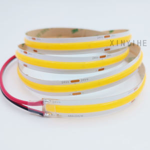 कोब की अगुवाई वाली पट्टी बिजली 480d/m, 24v10mm चौड़ा, एक दीपक और एक कट, घर की रोशनी और सजावट वातावरण रात प्रकाश कोब पट्टी - Product Image 5