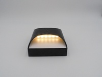 Lampu Dinding LED Mewah Desain Aluminium Hitam Modern, Pemasangan di Dinding untuk Ruang Tamu dan Kamar Tidur