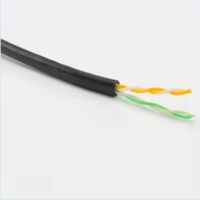 Kabel Jaringan Ethernet Luar Ruangan 24awg BC CCA SFTP FTP STP UTP Cat 5e Tembaga Murni