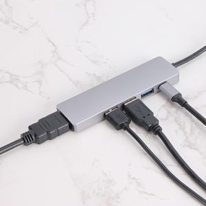 VCOM 5 in 1 Docking Station Computer per telefono OTG sincronizzazione dati HDMI 4K <span class=keywords><strong>Hub</strong></span> <span class=keywords><strong>USB</strong></span>-<span class=keywords><strong>C</strong></span> 5Gbps PD3.0 carica di potenza - Product Image 2