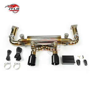 สำหรับท่อไอเสีย GTS 991.2 Apex-Series Valvetronic, ไทเทเนียม/สแตนเลสสตีล, โครงสร้างท่อระดับพรีเมียม - Product Image 1