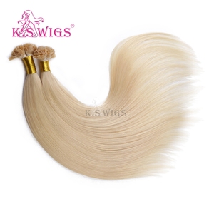 ผมต่อแบบปลายแบน K.S WIGS ผมแท้ 100% เรมี่ เคราตินแบบติดกาวสำเร็จรูป ผมสองชั้นแบบเต็มศีรษะ ติดคลิปสำหรับผู้หญิง - Product Image 2