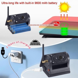 Năng lượng mặt trời không dây sao lưu máy ảnh Kit 7 inch Monitor Rear View hệ thống xe màn hình với năng lượng mặt trời Máy ảnh 4CH cho xe tải Motorhome cavaran - Product Image 5