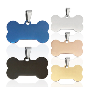 JinRuiXiang <span class=keywords><strong>Cadeau</strong></span> promotionnel <span class=keywords><strong>Étiquette</strong></span>s métalliques en aluminium anodisé Logo personnalisé Pendentif gravé Carte d'identité pour animaux de compagnie Nom Collier Plain Dog Tag - Product Image 3