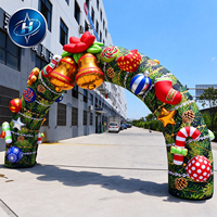 Arche de Noël gonflable personnalisée pour la publicité extérieure, idéale pour les décorations d'événements et de festivals