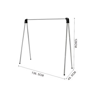 Démontage des chiffons de sol en acier inoxydable support extérieur pliable vêtements porte-<span class=keywords><strong>linge</strong></span> cintre balcon vêtements étendoirs - Product Image 2
